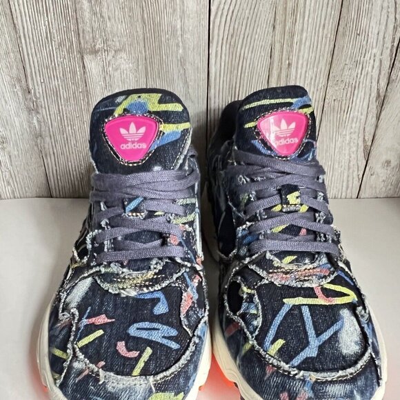 Adidas Originals Women's Denim Falcon Fashion Retro Sneakers CG6249 Sz 6.5 - Picture 16 of 16